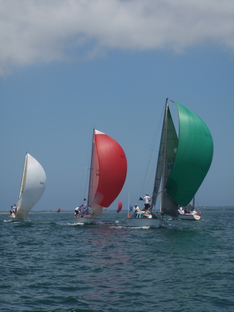(right to left) Haul N’ Coal, Kokomo and Imperium at leeward mark rounding - Endeavour Australian National and NSW State Championships   © Wai Lee